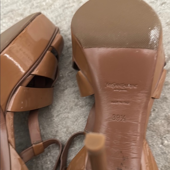 Yves Saint Laurent Brown Leather Sandals - Picture 6 of 6